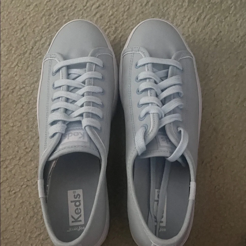 Keds Platform Sneakers in Soft Blue Brand New - Picture 5 of 8
